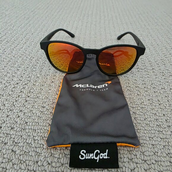 NEW SUNGOD SIERRAS SUNGLASSES MCLAREN SPECIAL EDITION BLACK/FIRE - Picture 5 of 6
